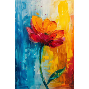 Single Flower Acrylic Canvas